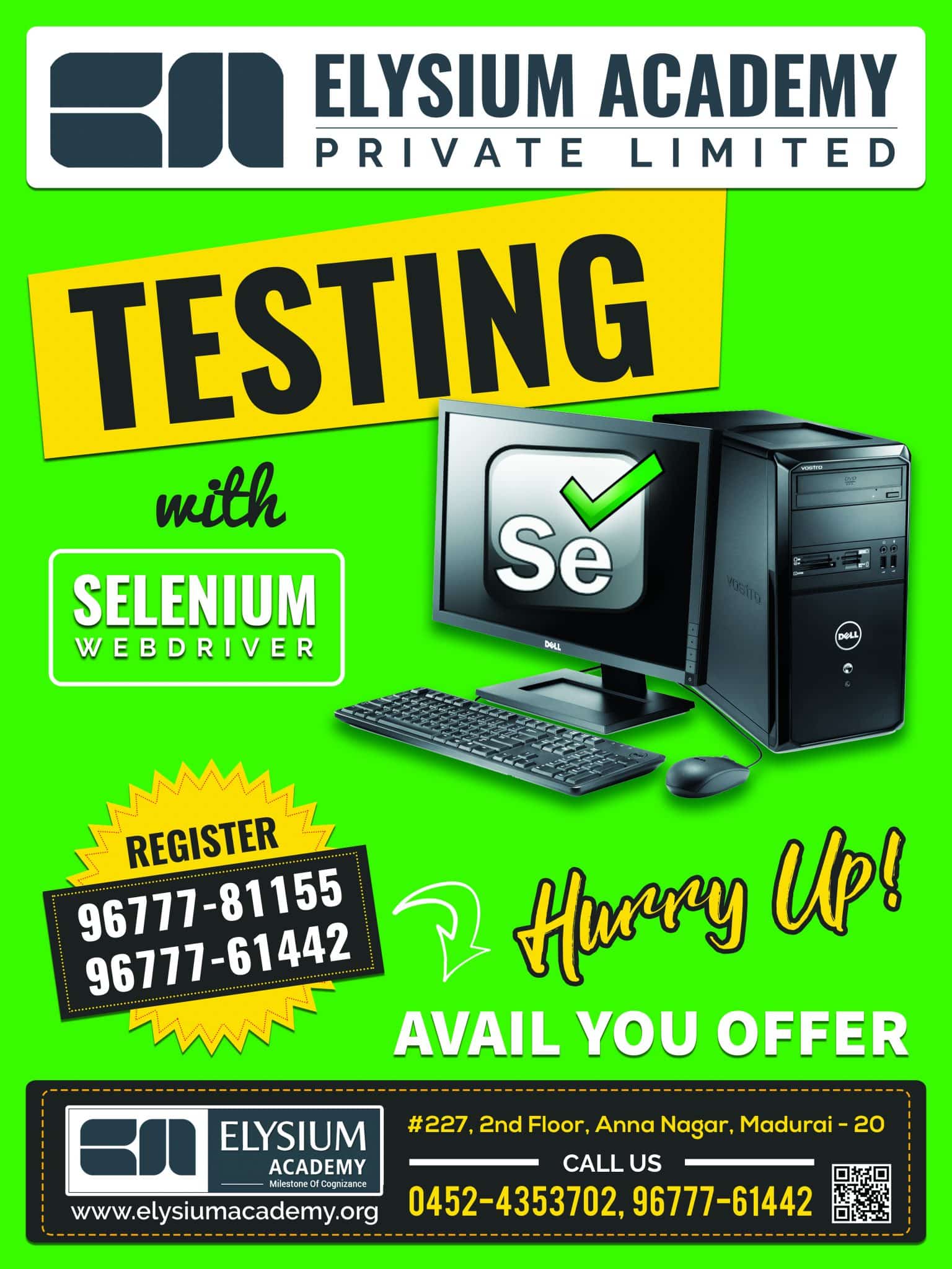 testing with selinium web driver