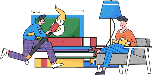 boy-sitting-on-sofa-and-reading-books