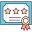 certificate of completion icon