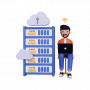 man-uploading-data-on-server